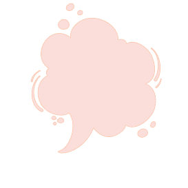 Rosa Sprechblase ohne Text